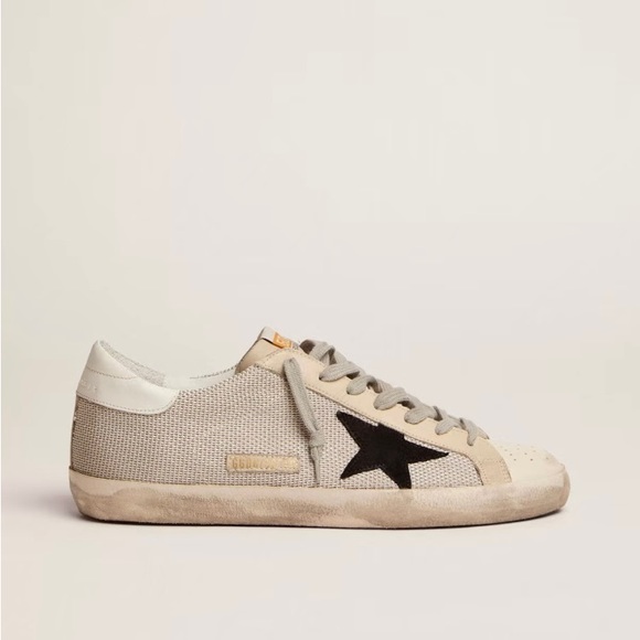 Golden Goose Men’s super star sneakers in leather with mesh insert - Picture 2 of 11